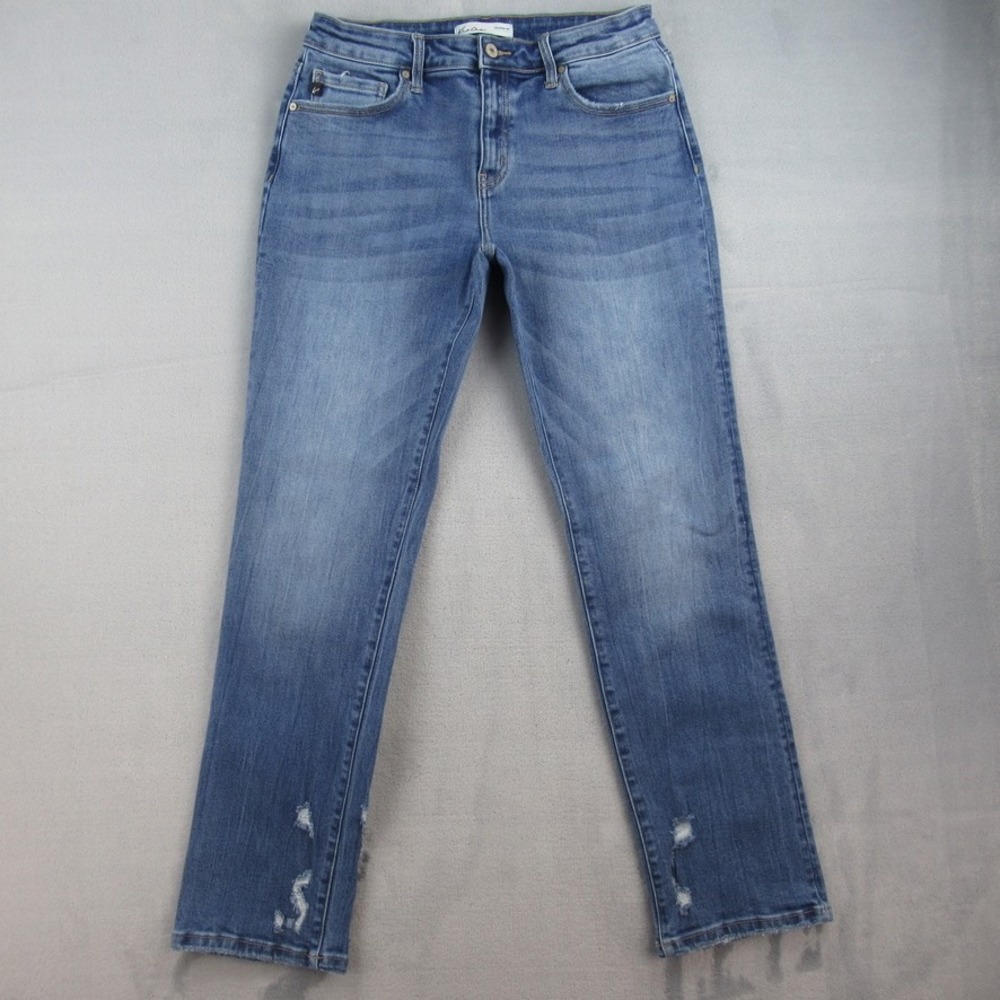 KanCan Maurices Distressed Slim Straight Leg Jeans Blue 29 Style 227148